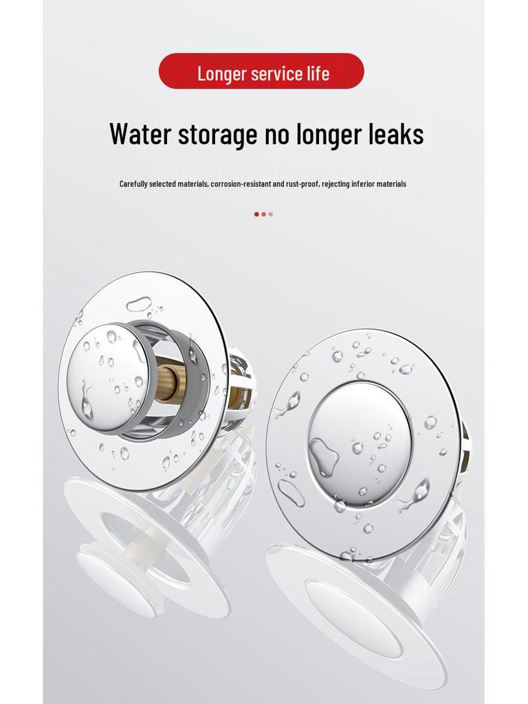 Anti-Odor Pop-Up Drain Stopper for Washbasin
