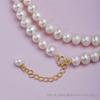 Set Collana e Bracciale da Donna con Perle d'Acqua Dolce Naturali e Nappa - Perle Quasi Rotonde 5-6mm, Argento S925 Regolabile