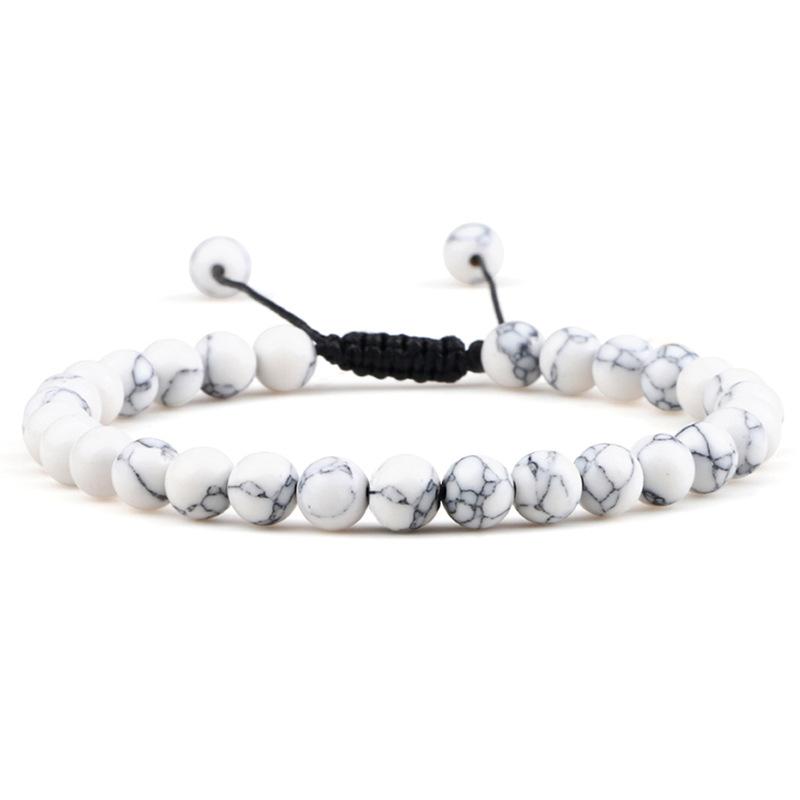 Multiple Style 6Mm Natural Tiger Eyes Lava Rock Protection Handmade Bracelet Men'S Gift