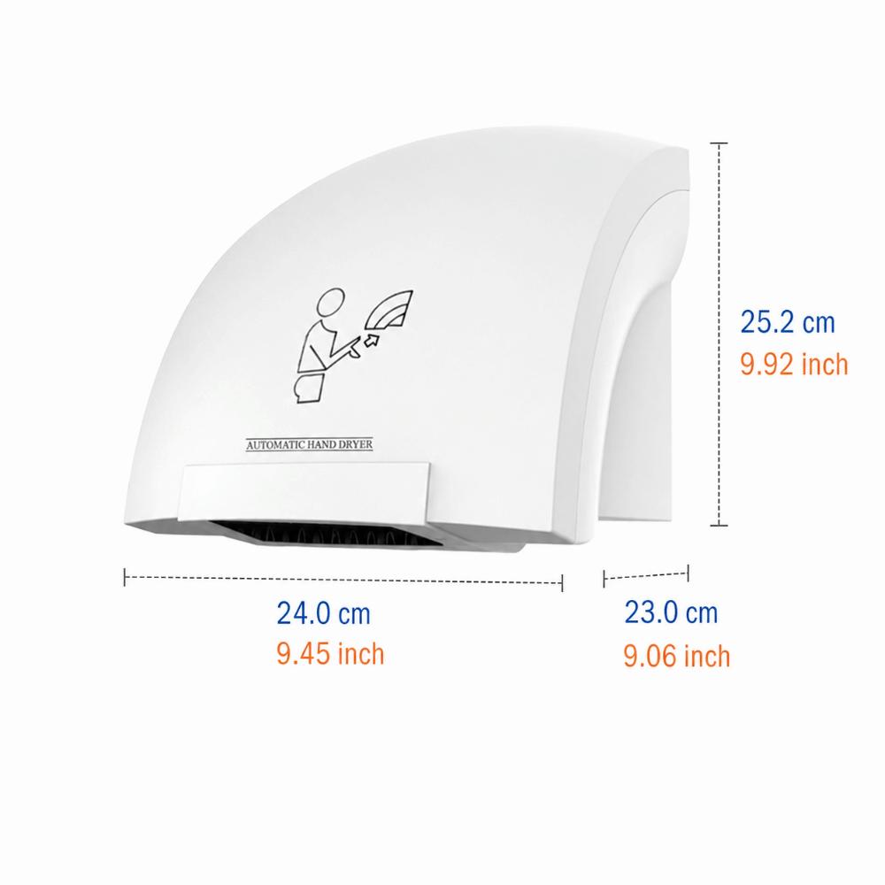 1200W 1800W 2000W Multi Power Touchless Sensor Hand Dryer for US/EU/UK Hotel Washroom