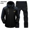Outdoor Windbreaker Pants and Jacket Set for Men and Women - Windproof, Waterproof, Ideal for Spring/Autumn Hiking