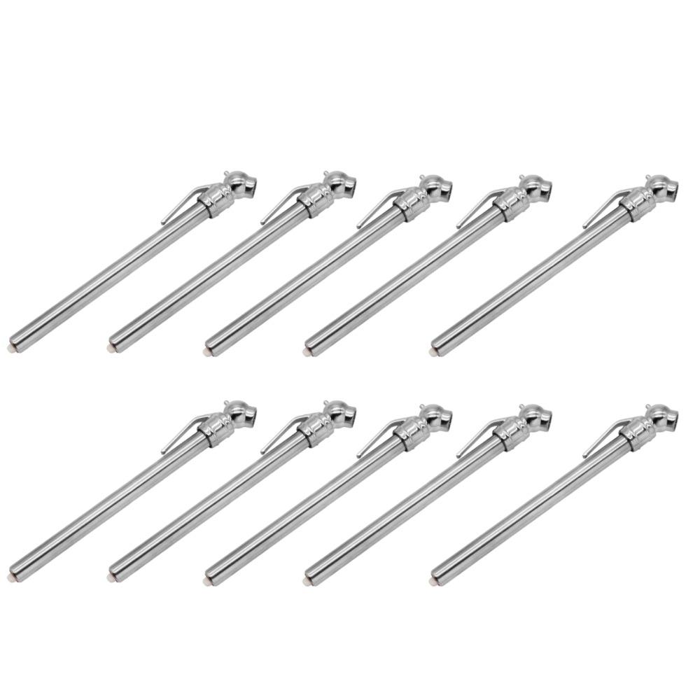 1-10 Τεμάχια Φορητό Μηχανικό Μανόμετρο Πίεσης Ελαστικών Στυλό Χωρίς Μπαταρία Μεταλλική Κατασκευή Τσοκ 30° για Αυτοκίνητο Φορτηγό SUV RV ATV Μοτοσυκλέτα