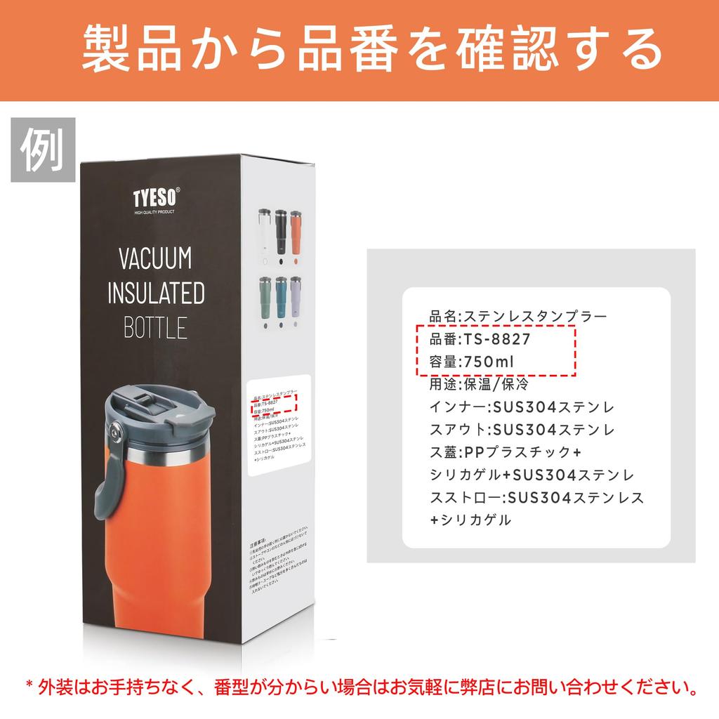 TYESO Straws, Set of 3, for 750ml Tumblers - Replacement Straws for TS-8827 (Tumbler Not Included)