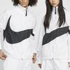 Nike Sportswear Big Swoosh Men's Loose Fit Woven Windbreaker Jacket White Black AR3133-100