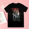 Rocková kapela Tokio Hotel Hudba Harajuku Potisk Unisex Tričko Unisex Ležérní košile Krátký rukáv Unisex Tričko Grafický potisk