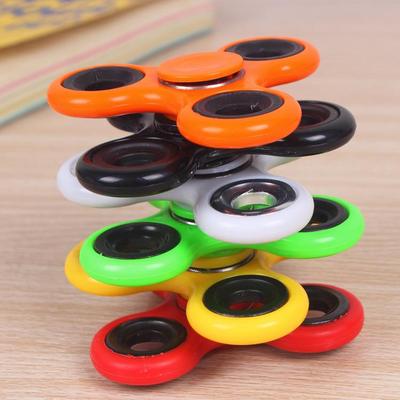 Creative Finger Gyroscope: Three-Leaf Plastic Fidget Toy for Stress Relief, Perfect for Boys and Kids