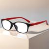 A Pair of Rectangular Frame Gradient Glasses Anti Slip Blue Light Shielding Suitable for Office and Casual Wear