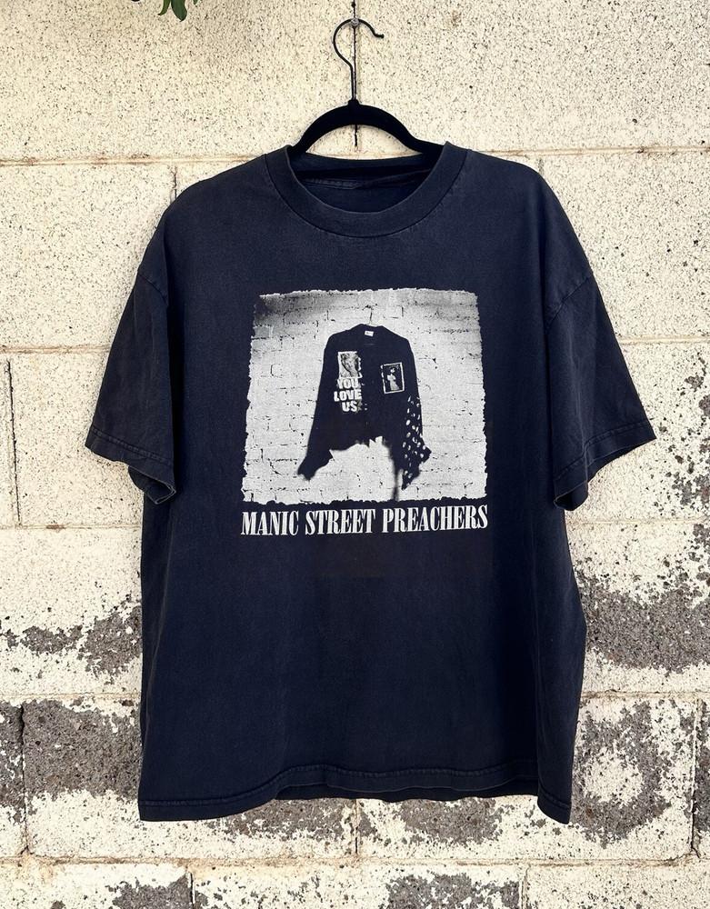 Vintage Manic Street Preachers Black T Shirt Full Size S - 5Xl AL861 Unisex T-Shirt XXXXL