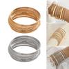 Multipurpose Bohomian Styles Bracelets Simple Geometric Wide Band Jewelry Accessory Set Portable for Women Ladies
