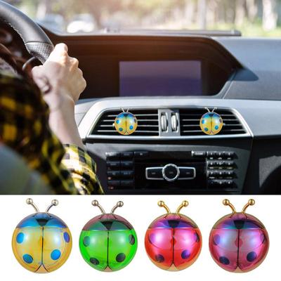 Car Vent Clip Diffuser Ladybug Shape Car Air Freshener Diffuser Elegant Car Fragrance Diffuser Aromatherapy Scent Diffusers Car