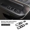 4x Car Window Switch Button Panel Frame for Jeep Grand Cherokee 11+ Carbon Fiber