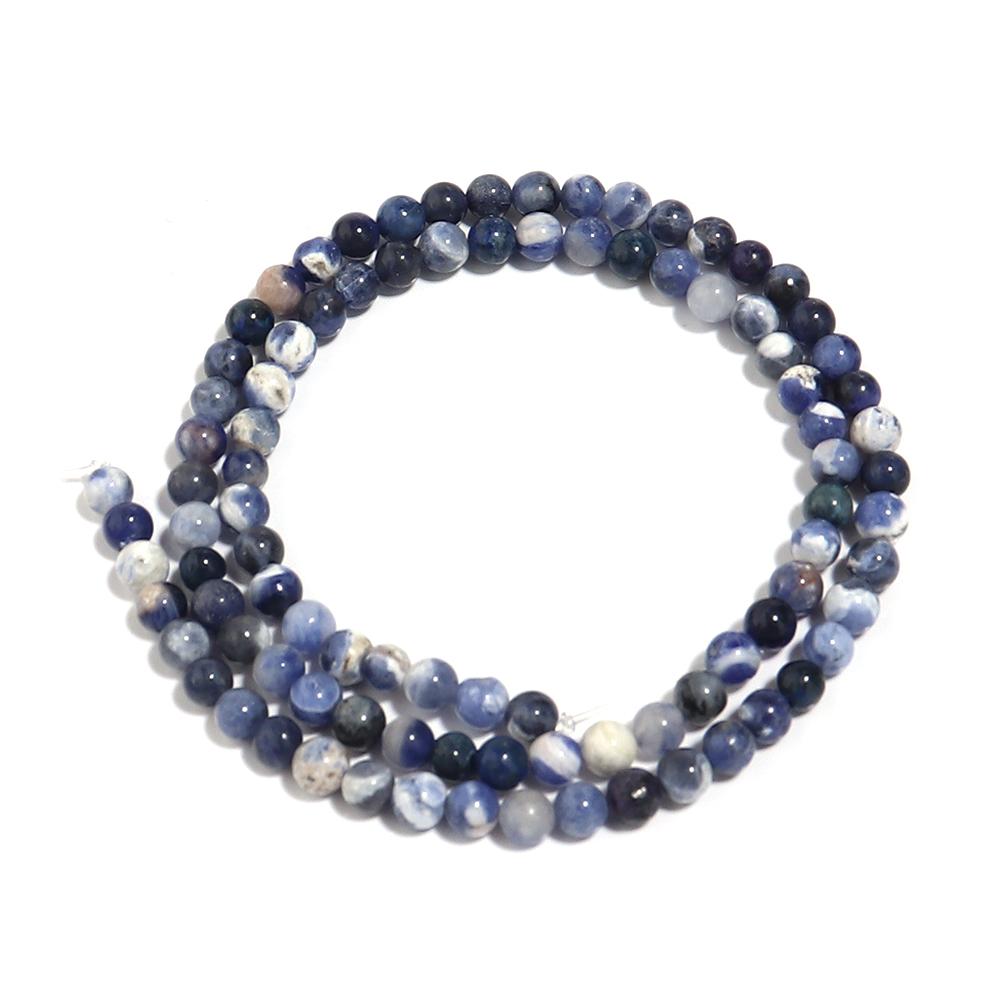 

1 Strand 4/6/8/10/12mm Natural Old Blue Sodalite Stone Beads Round Loose Beads For Jewelry Making DIY Necklace Bracelet Supplies