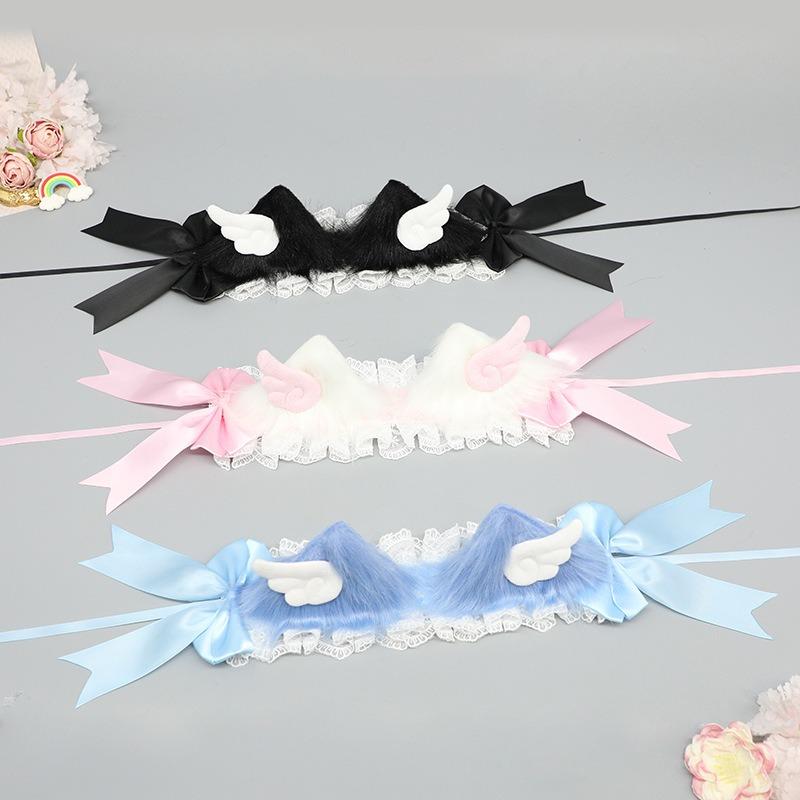 Cat Ear Hairpin Cat Ear Headband Bow Headgear Comic-Con Dress Up Cute Girl Hair Accessories Lolita Multi-purpose Pair Clip