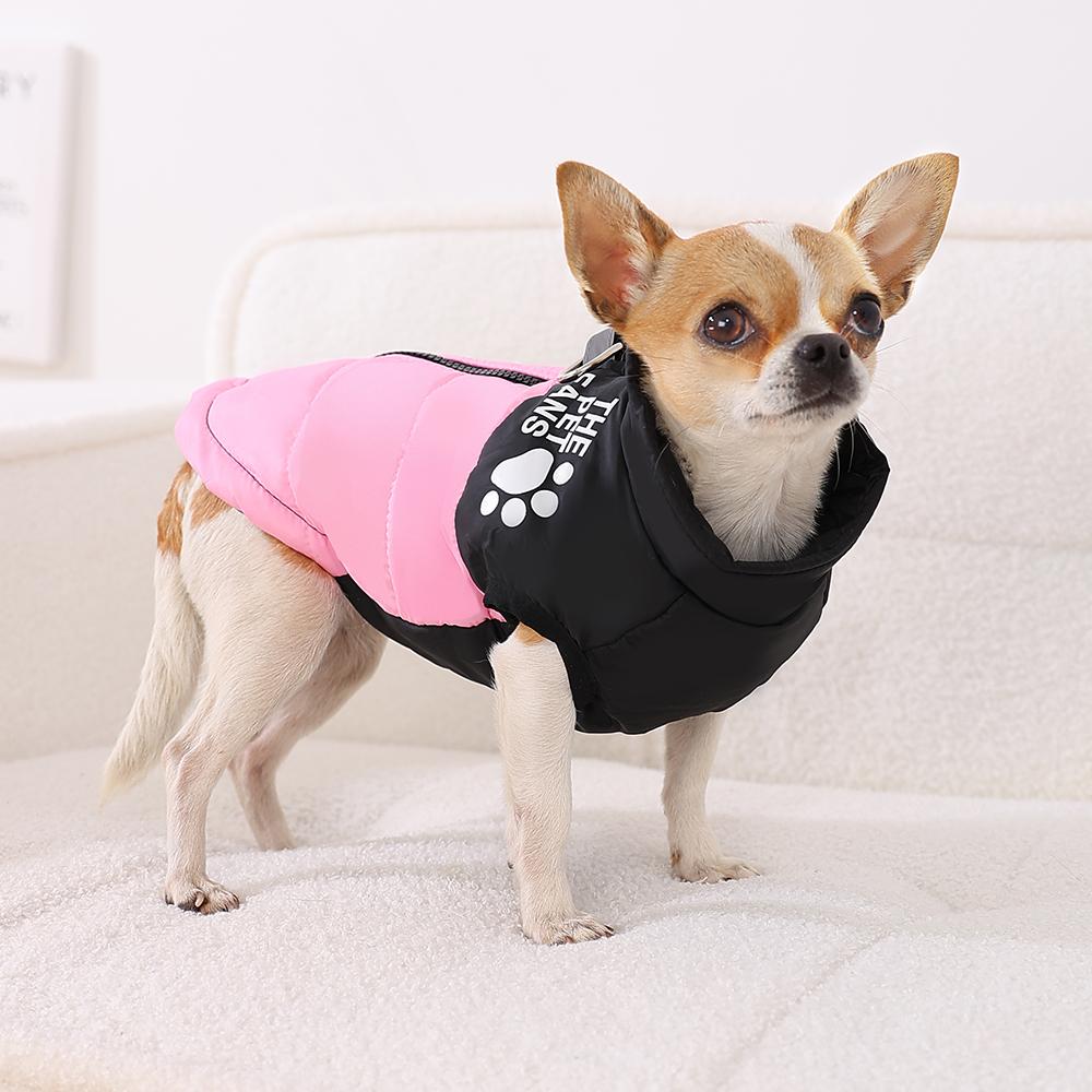Warm Dog Jacket Winter Windproof Puppy Clothes For Small Medium Dogs With D-ring Reflective Chihuahua Schnauzer Pet Costume Coat
