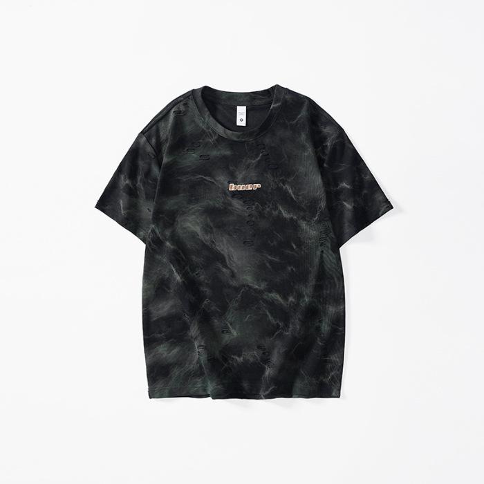 Loose Short-sleeved T-shirt for Men's Summer New Retro Half-sleeved Shirt