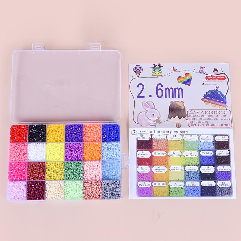 13000pcs 2.6mm Aperture Mini Hama Beads Perler Fuse Iron Beads DIY Early Education Craft Toys Puzzles Birthday Gift