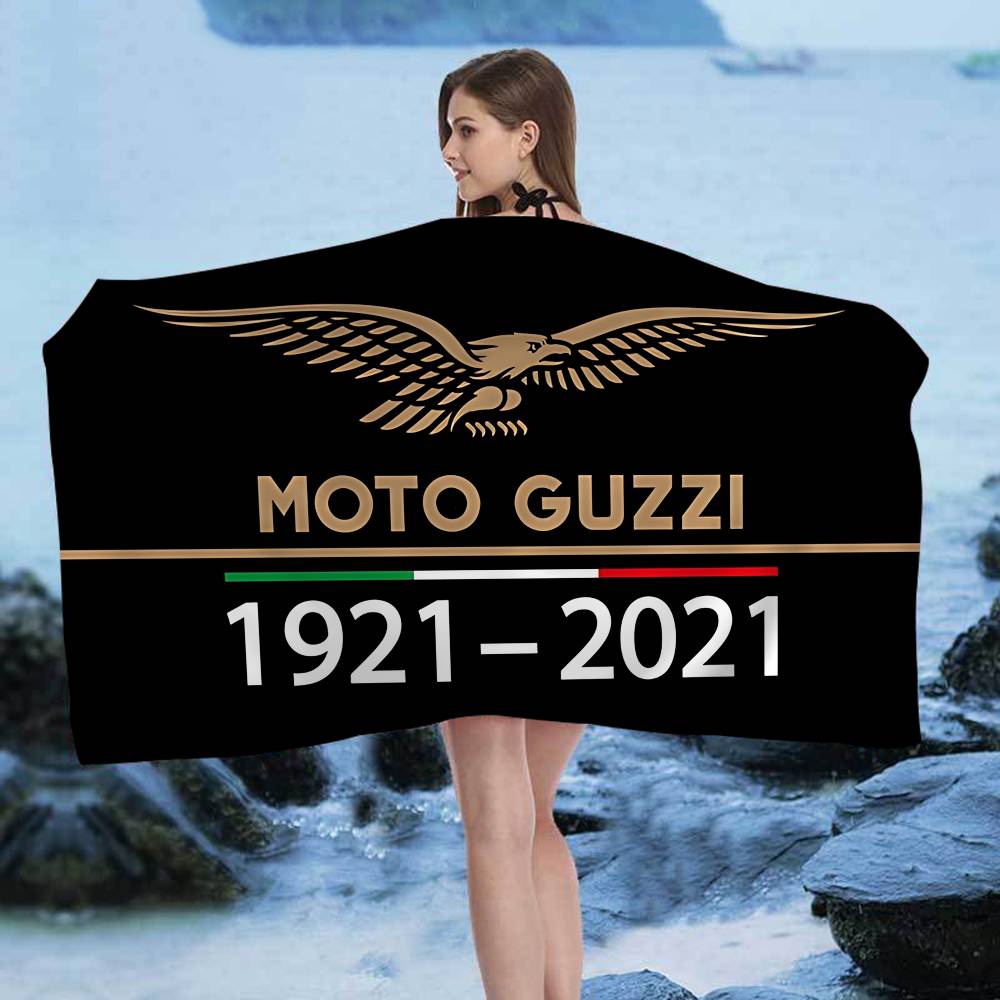 M-Moto Guzzi Beach Towel Colorful Bath Towels For Girl Microfiber Quick Dry Custom Sand Free Beach Yoga Spa Gym Pool