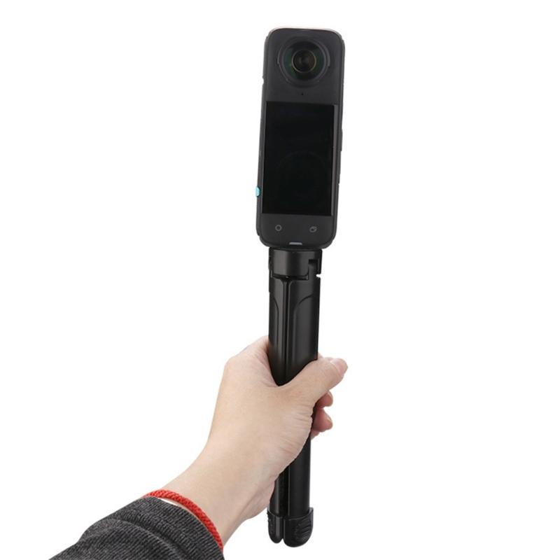 Table Tripod With 1/4Inch Screw, Telescopic Design, 12.50Cm Folded Length, 18Cm Extended, Stable For Action Camera