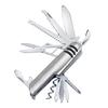 Carry Around Multifunction Outdoor Emergency Tools Stainless Steel Bottle Opener Cork Drill Portable 11 In 1 Fold Pocket Knife