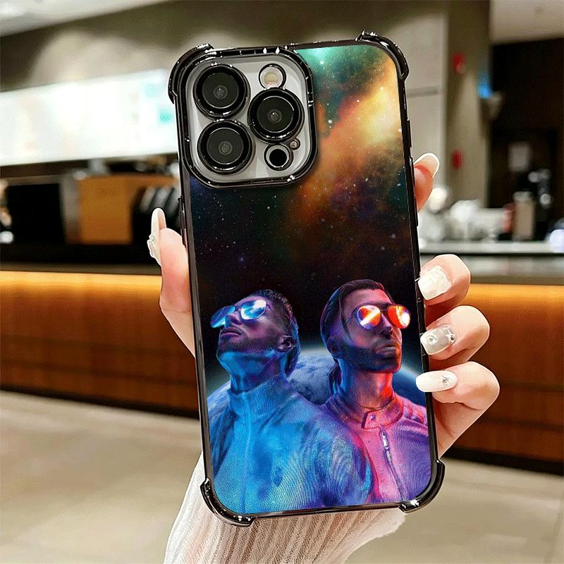 PNL QLF Rapper Singer Soft Phone Case For iPhone 15 16 17 Air 14 Pro Max 16E Plus 13 12 Mini Plating Anti-Fall Fundas