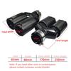 BMW Performance Exhaust Pipe - 80mm Stainless Steel Carbon Fiber Tailpipe.