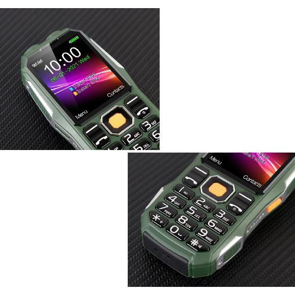 Low Price Rough Phone Big Battery Push-Button Quick Call 3 Sims Loud Speaker Two Torch GSM 2G Large Display Durable Senior Phone