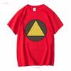 Triangle Circle T Shirt David Legion Haller Symbol Logo Sign Game Games Gaming Vintage Washed Stylish Stretched Slightly