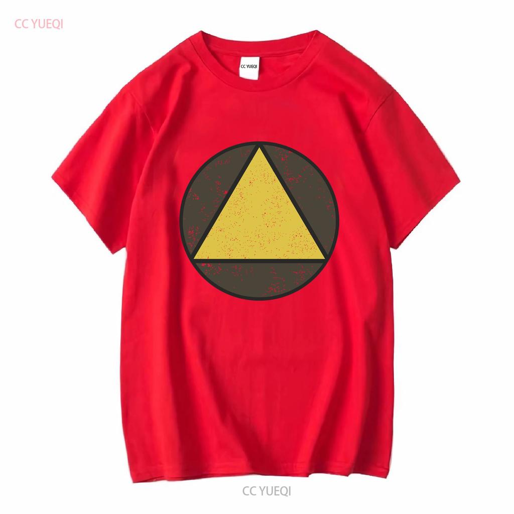 Triangle Circle T Shirt David Legion Haller Symbol Logo Sign Game Games Gaming Vintage Washed Stylish Stretched Slightly