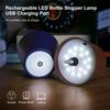LED Kabellose Weinflaschenlampe 3 Beleuchtungsmodi Tragbar Touch Tischlampe Kabellose LED Schreibtischlampe Kreative Ambiente Nachtlampe (Schwarz-Weiss)