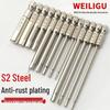 Electroplated Anti-Rust Hex Bit Set, S2 Steel, Extended Pneumatic Air Driver, Hex Socket Screwdriver.