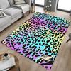 1PC Leopard Print Non-Slip Floor Carpet, Office, Family, Bedroom, Studio - Large Area Rug, Vibrant Colors, Longlasting Material-X413