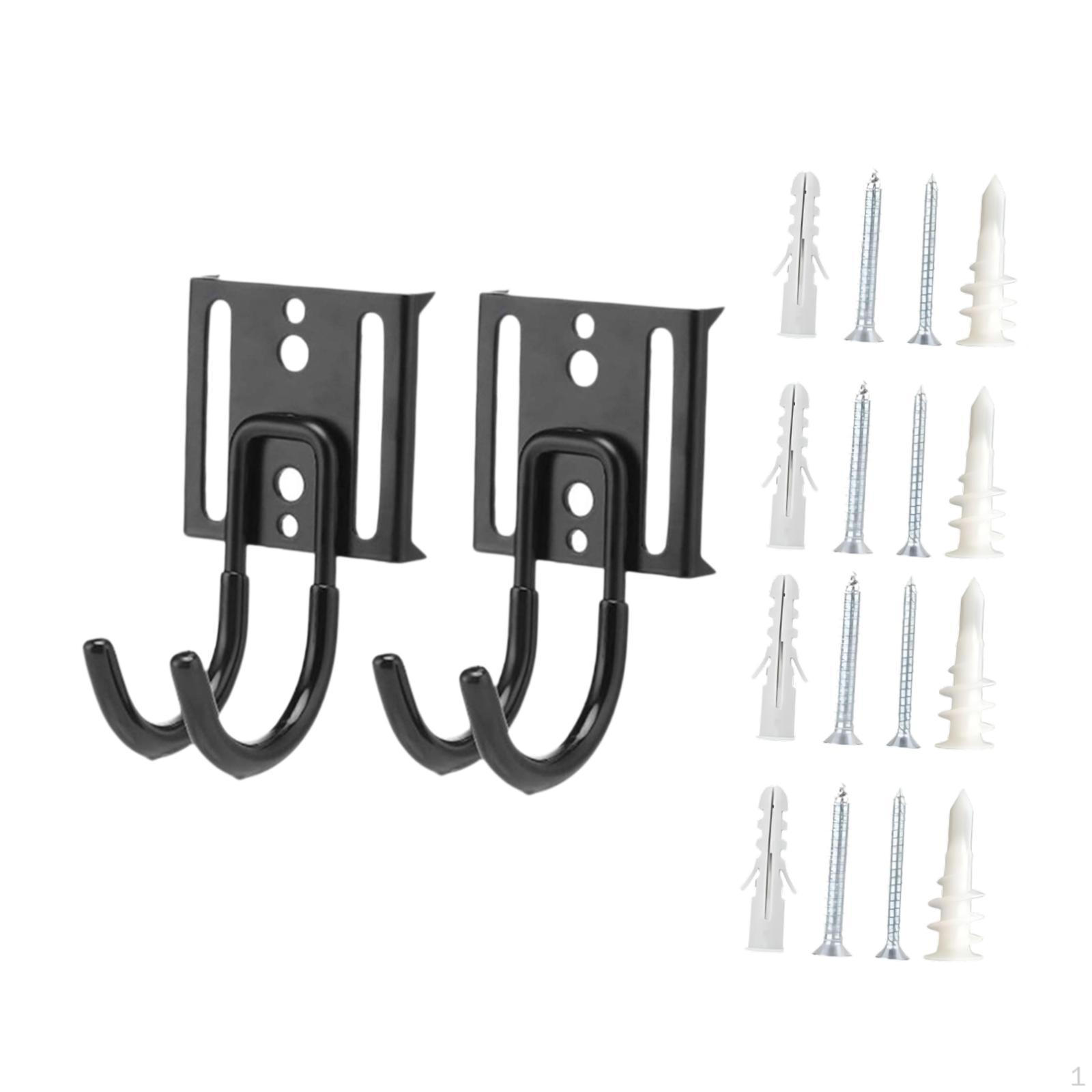 

2 прочных гаражных крючка, настенные вешалки для хранения вещей, хозяйственные крючки для велосипедов, удлинители, Short Hooks