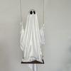 Halloween Decoration Outdoor Swing Ghost Ornament with LED Lights Adjustable Hanging Spooky Ghost Decor
