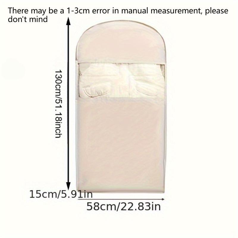 1pc Hanging Vacuum Storage Bag, Space Saving Clothes Organizer Compresses Down Jackets By 40%, Wardrobe Compression Bag