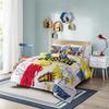 Tye Dye Duvet Cover Yellow Aesthetic Anime Boys Zippered Bedding Sets Twin Size Kid Bedroom Set Divet Soft Polyester Qulit Cover