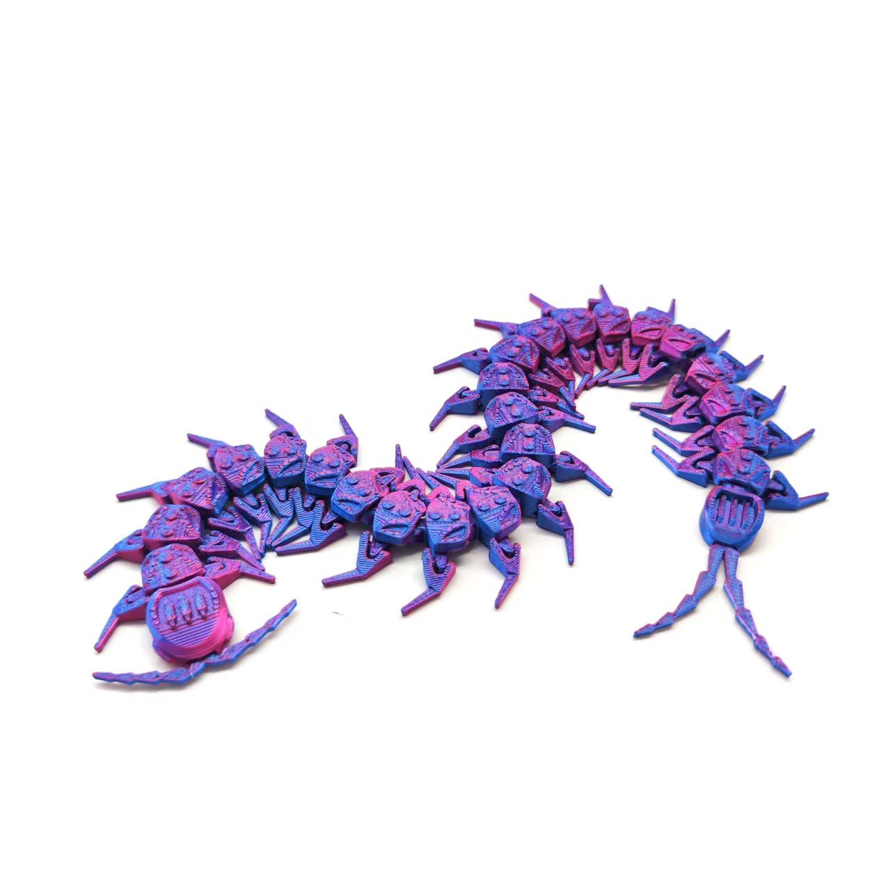 3D Printed Movable Centipede Prank Toy - Halloween Simulation Model 30cm