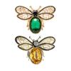 Women Brooch Sparkling Rhinestones Bee Shape Lapel Pin Suits Coats Bags Scarves Badge Versatile Accessory