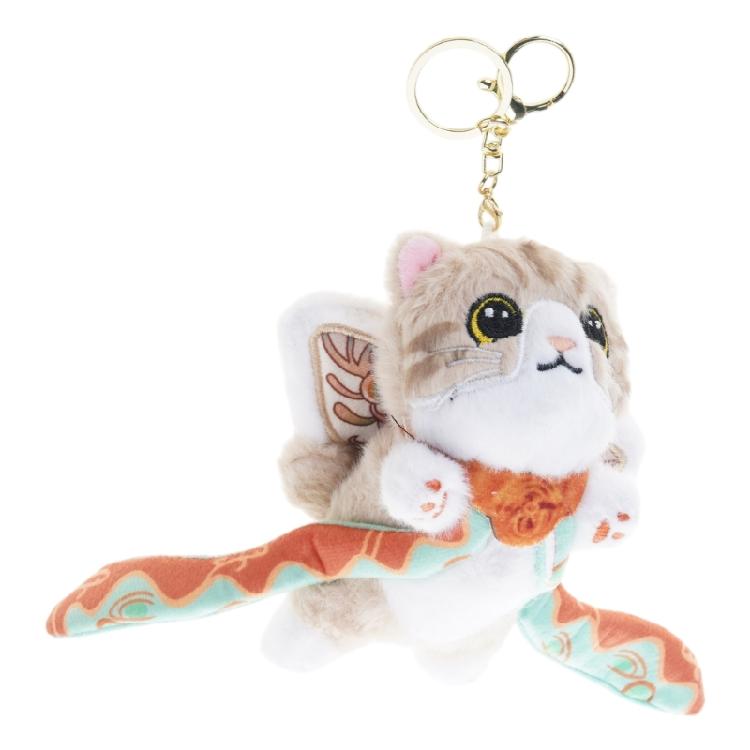 

Multifunctional Cats/Deer Shape Plush Charm for Keys and Bags Stuffed Animal Pendant Keychain Creative Halloween Accessory
