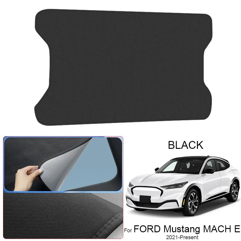 Car Suede Fabric Anti-uv Electrostatic Adsorption Sunroof Sunshade For Ford MUSTANG MACH E 2021-Present Heat Insulation Skylight