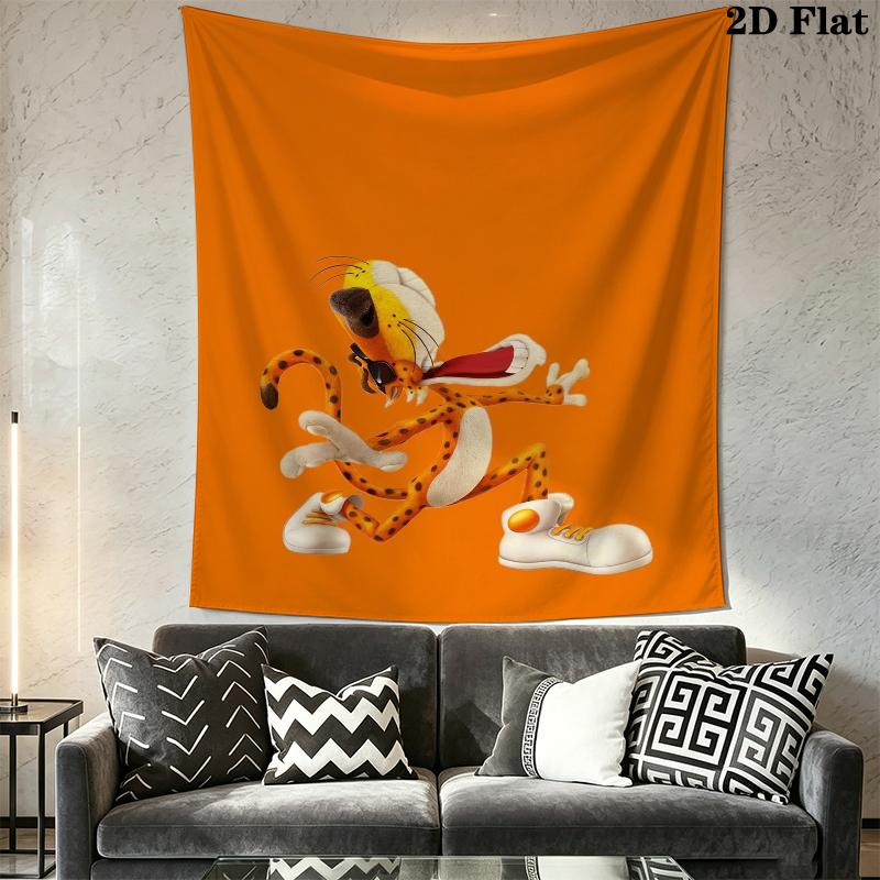 Chester Cheetah Wall Tapestry Aesthetic Wall Hanging Printed Fabric Blanket Decorative Tapestries for Bedroom Living Room Home Decor