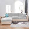 Sofa Seat Cover, Velvet, Light Gray 50-65Cm