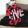 Badass Motivational Words  Never Give Up Blanket Fleece Sofa Throw Blanket for Home Bedroom Outdoor Throws Bedspread Quilt