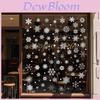 Christmas Snowflake Static Cling Window Decals For Holiday Decor Set Of Six Pvc