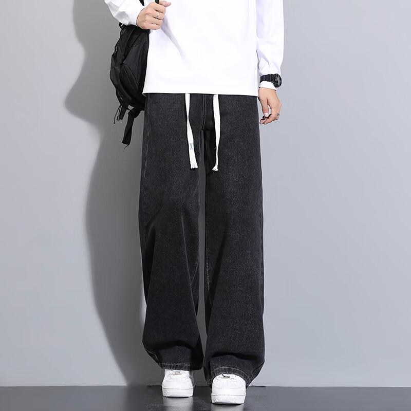 

MMOPTOP Мужские выстиранные джинсы американского ретро свободного кроя 3XL