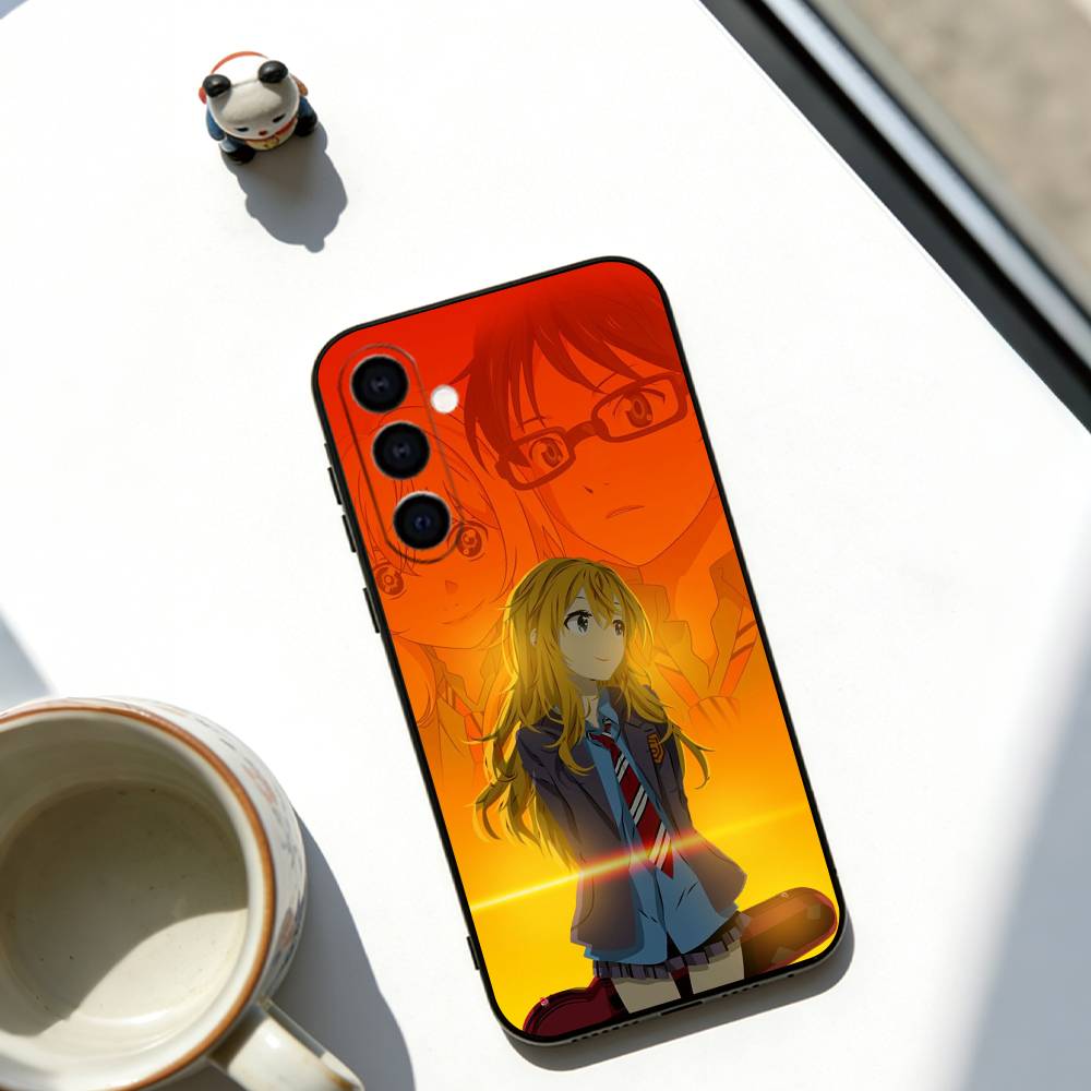 

Your Lie in April Phone Case For Samsung Galaxy A73,A72,A71,A70,A53,A52,A51,Others Soft Black Cover Samsung a22 4g