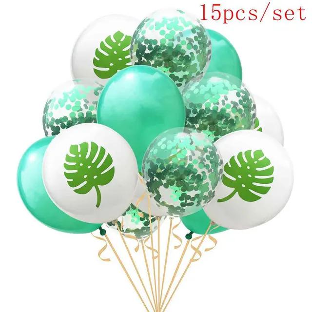 New Artificial Tropical Palm Leaves Hawaiian Luau Party Aloha Summer Jungle Theme Party Decoration Wedding Birthday Home Table D