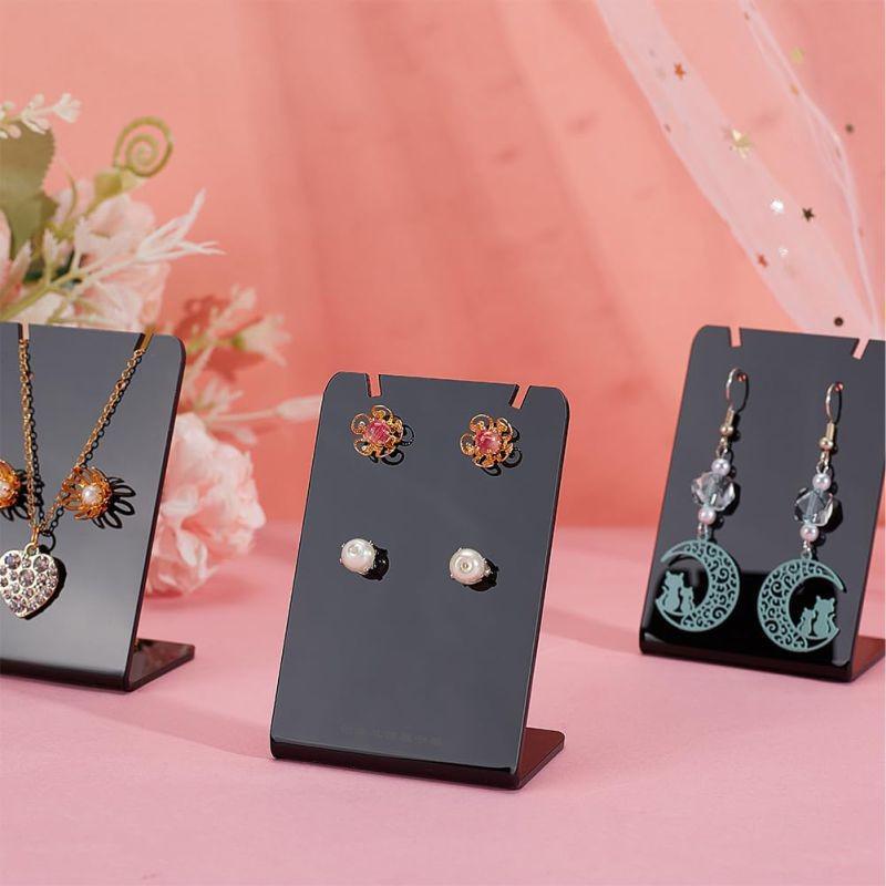 Transparent Acrylic Earring Display Stand - Jewelry Storage Rack for Home Use