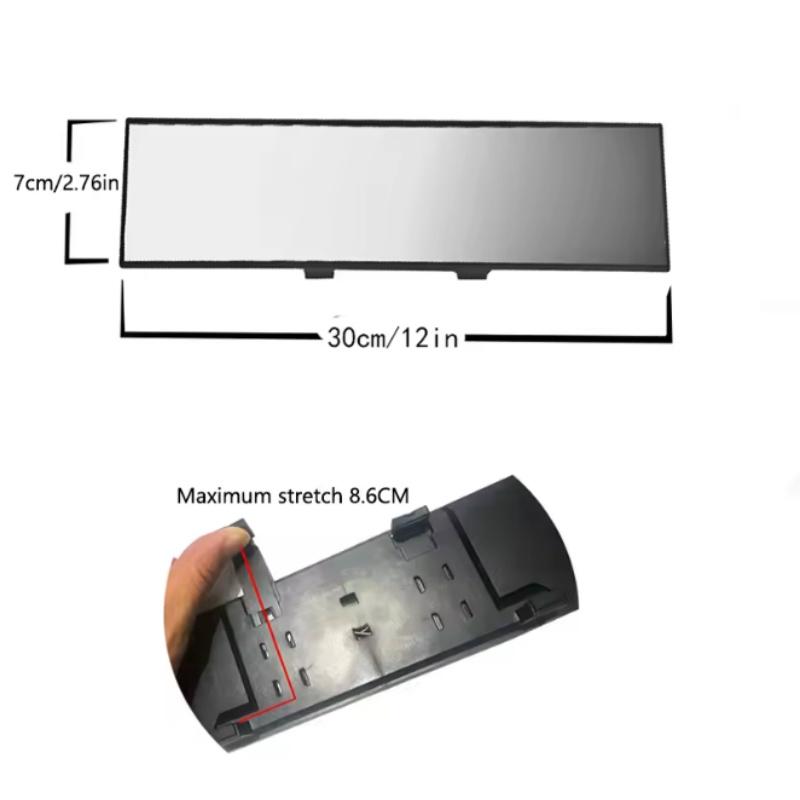 Car Mirror Interior Rearview Mirrors Universal Auto Rear View Mirror Anti-glare Wide-angle Surface Blue Mirror Auto Accessories