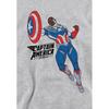 Captain America Childrens/Kids Sam Wilson Doodle Heather Pull Over Hoodie