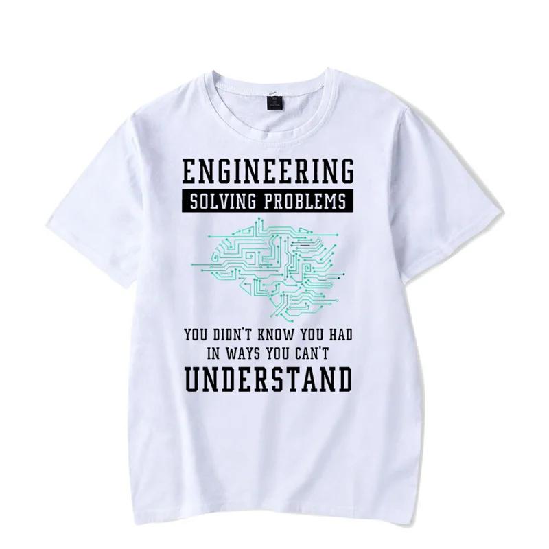 Funny Engineering Men's T-Shirts Clothing Engineer Women Men Shirt Summer Oversized Tshirts Mechanical Engineer Men T Shirt Tees